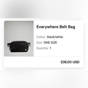 Lululemon belt bag